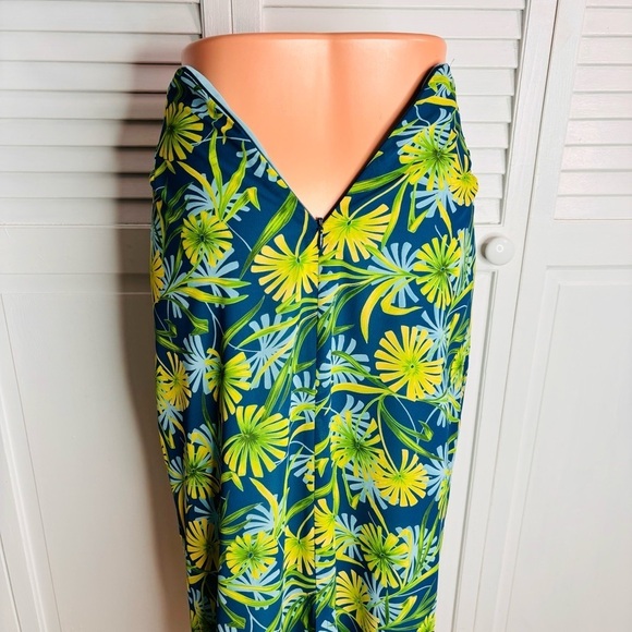 CLIO 90s Vintage Floral Crepe Maxi Skirt Size 6 - Picture 5 of 9